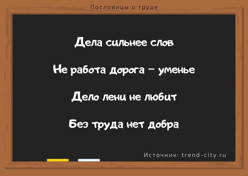 Пословицы о труде 1