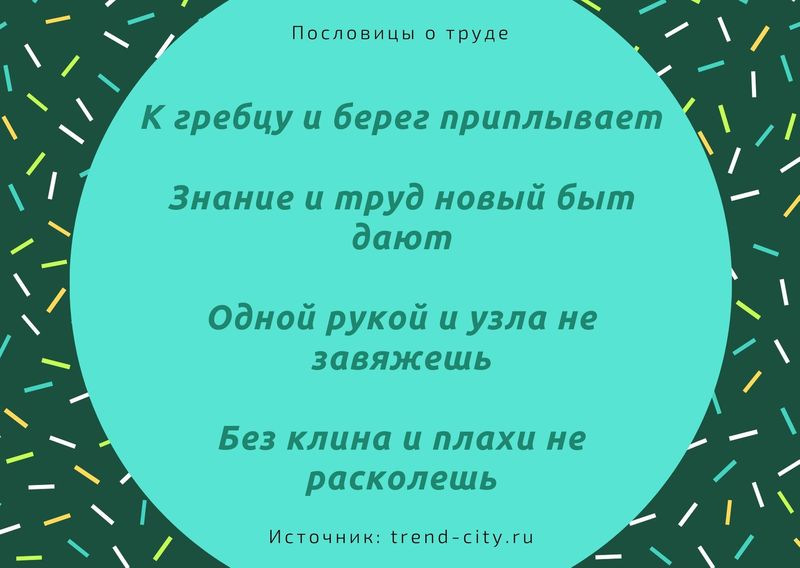 Пословицы о труде 3
