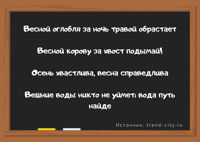 Поговорки о весне 1