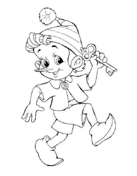 Буратино с ключиком