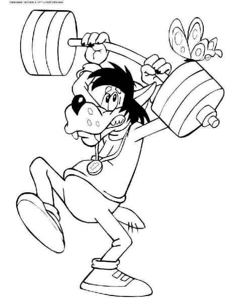 Волк со штангой