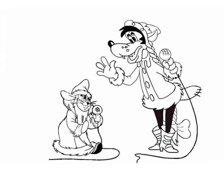 Волк снегурочка и заяц дед мороз