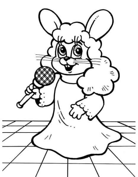 Заяц в платье поет