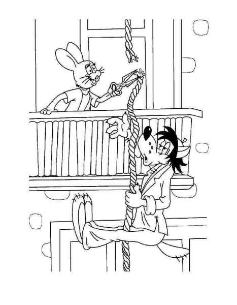 Волк лезет по канату