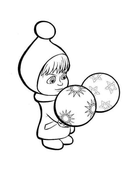 Маша и мячики