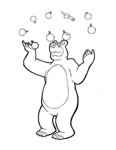 Медведь жонглирует