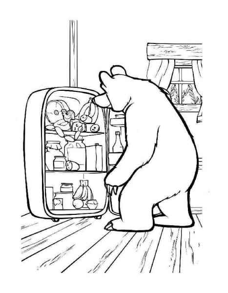 Медведь и холодильник