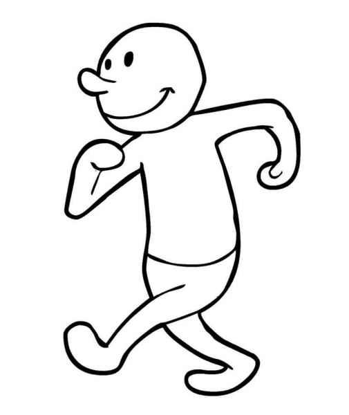 Человек бежит