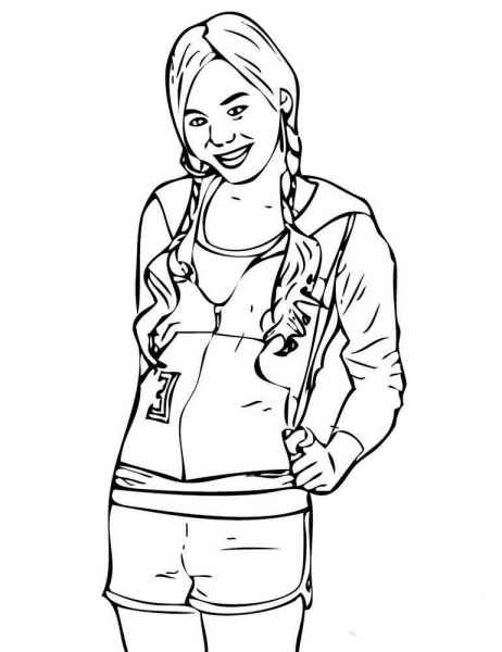 Девочка с косичками