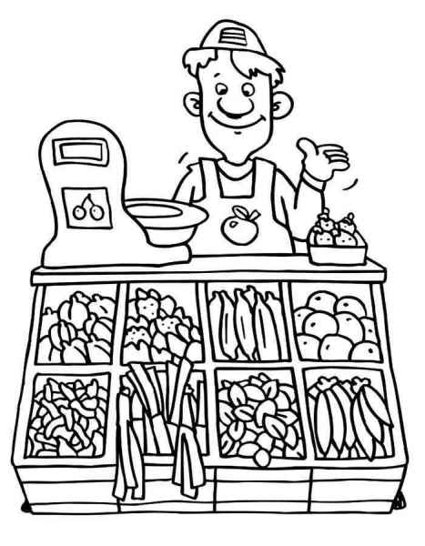 Продавец фруктов