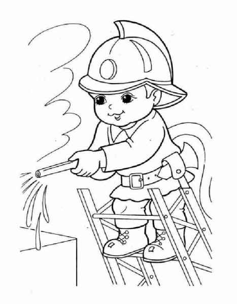 Мальчик пожарный