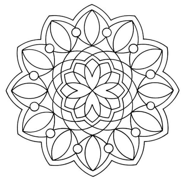 Узор в виде цветка