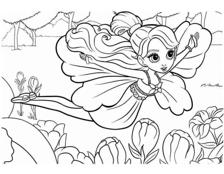 Девочка фея летит