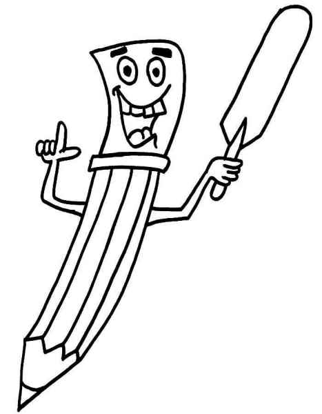 Ластик на карандаше с глазами