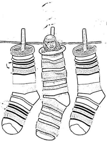 Девочка в носке