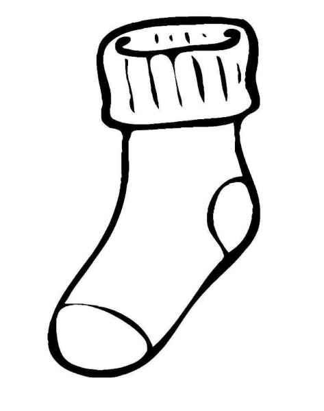 Носок с отворотом