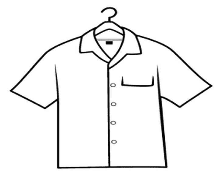 Рубашка на вешалке