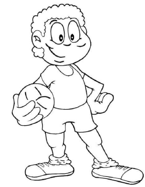 Мальчик с мячиком в руках