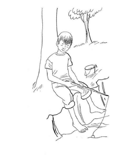 Мальчик на рыбалке