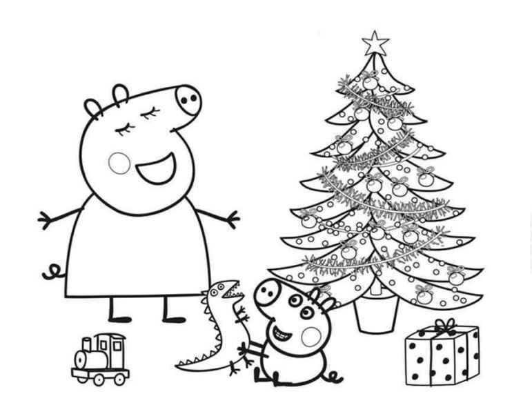 Свинка пеппа новый год