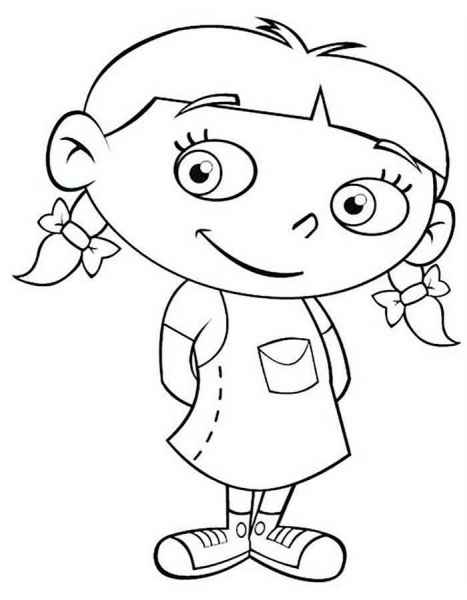 Девочка с хвостиками