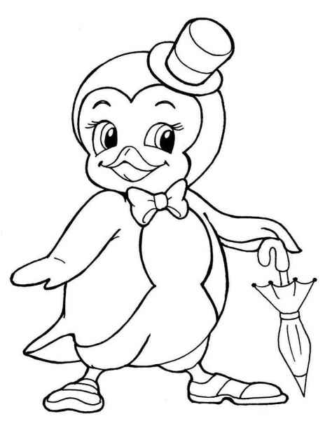 Пингвин с зонтиком