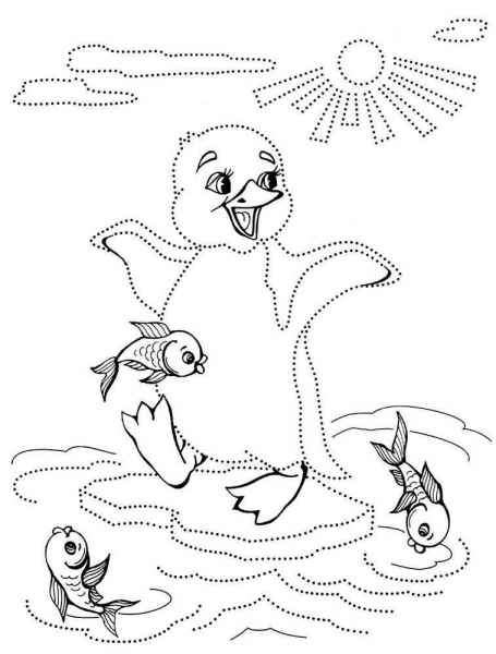 Пингвин с рыбками