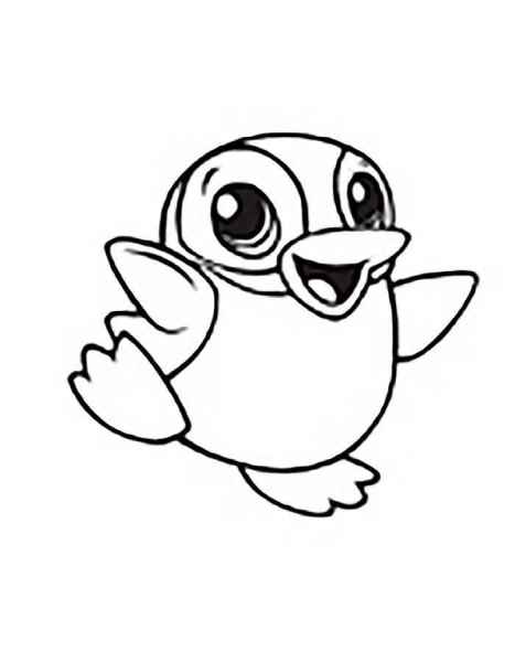 Веселый малыш пингвин