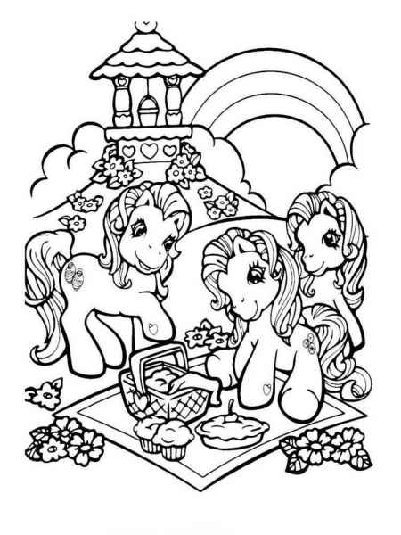 Три пони на пикнике