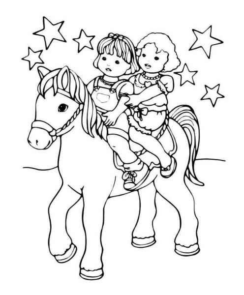 Дети на пони