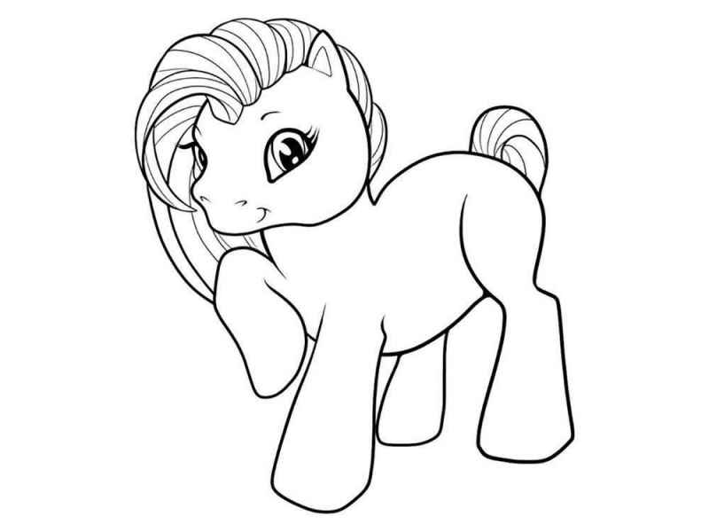 Пони с гривой набок