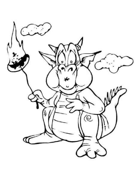 Дракон и облака