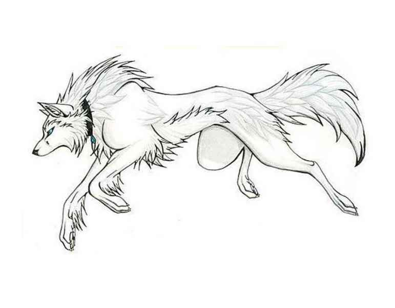 Волк в прыжке