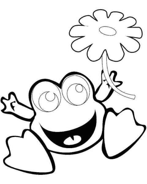 Лягушка и цветок