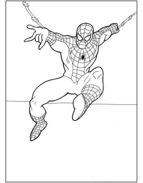 Человек паук в полете