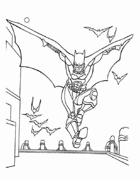 Бэтман в прыжке