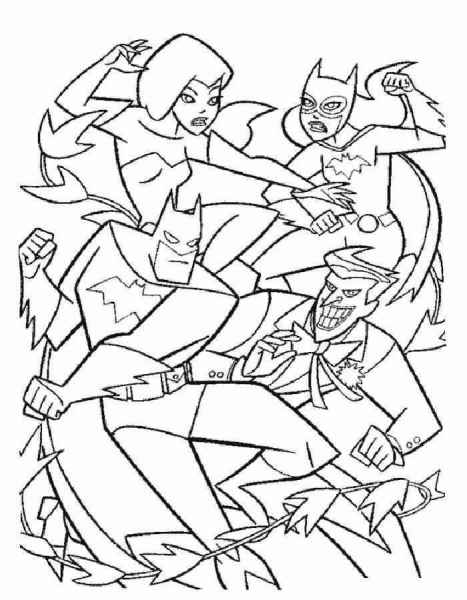 Бэтман в драке