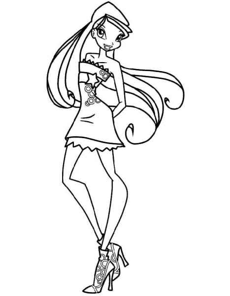 Стелла в платье