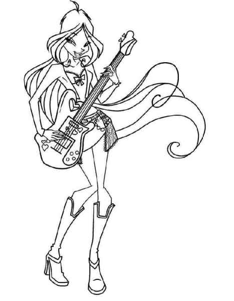 Блум с гитарой