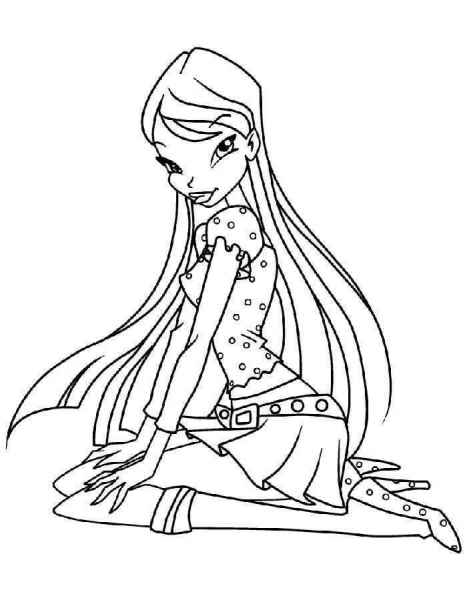 Стелла сидит