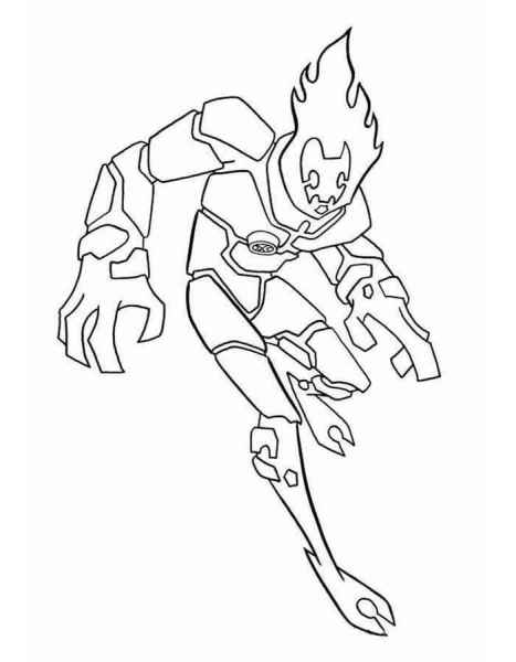 Человек огонь бежит