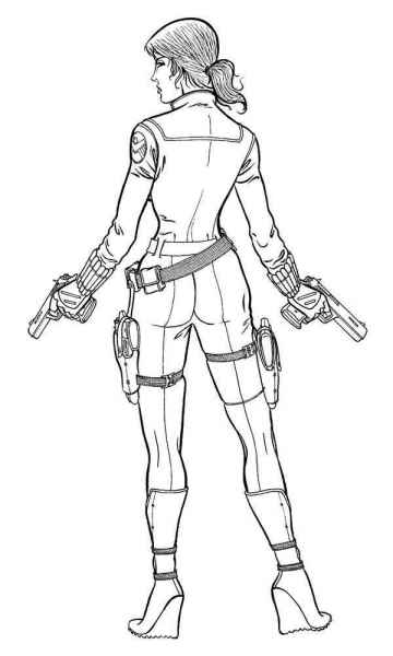 Черная вдова сзади