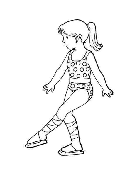 Девочка на коньках