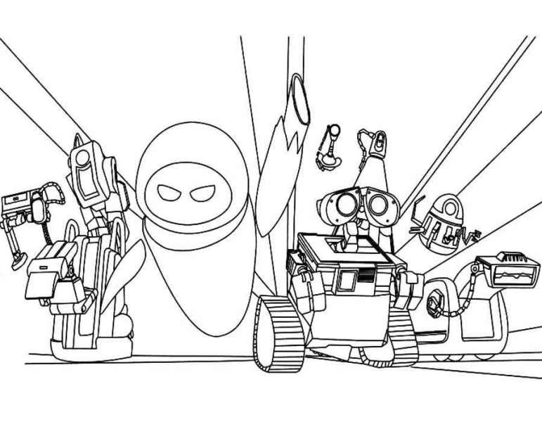 Роботы из мультфильма валли