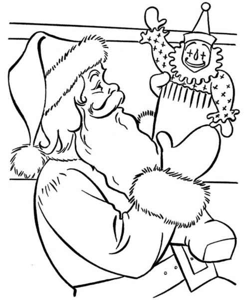 Дед мороз и клоун