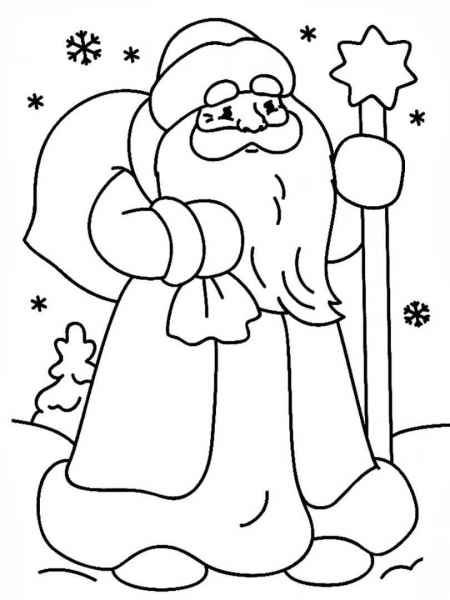 Дед мороз с посохом