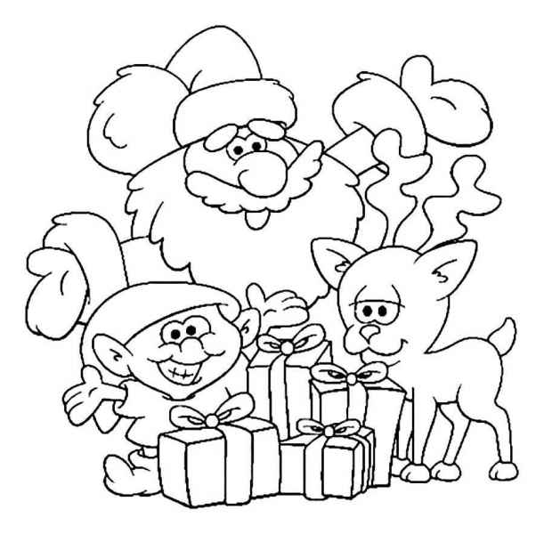 Дед мороз с подарками