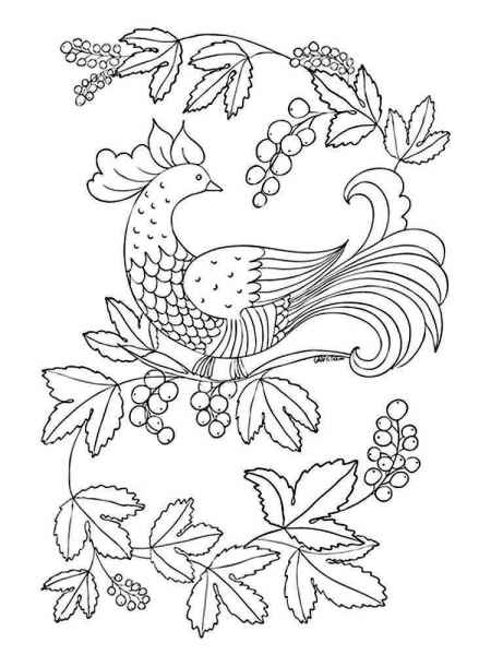 Жар-птица на ветке