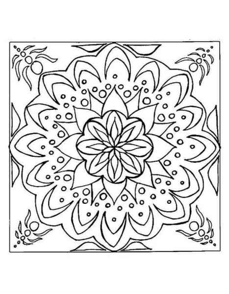 Мандала цветок