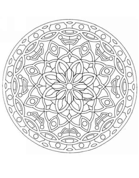 Мандала цветы 